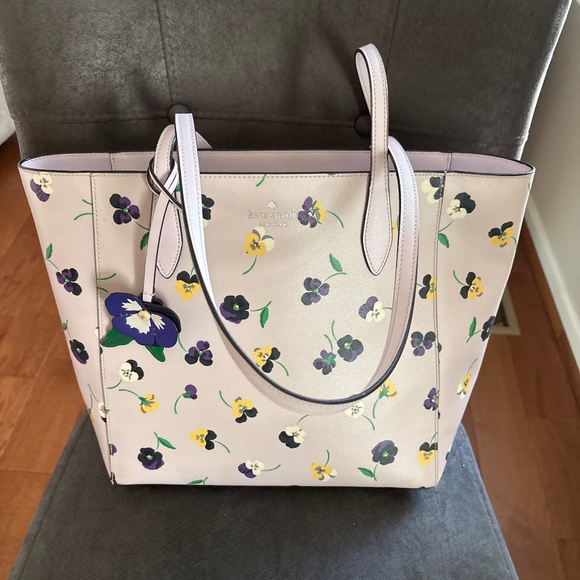Kate Spade Dana Pansy Floral Tote Handbag - Picture 1 of 8
